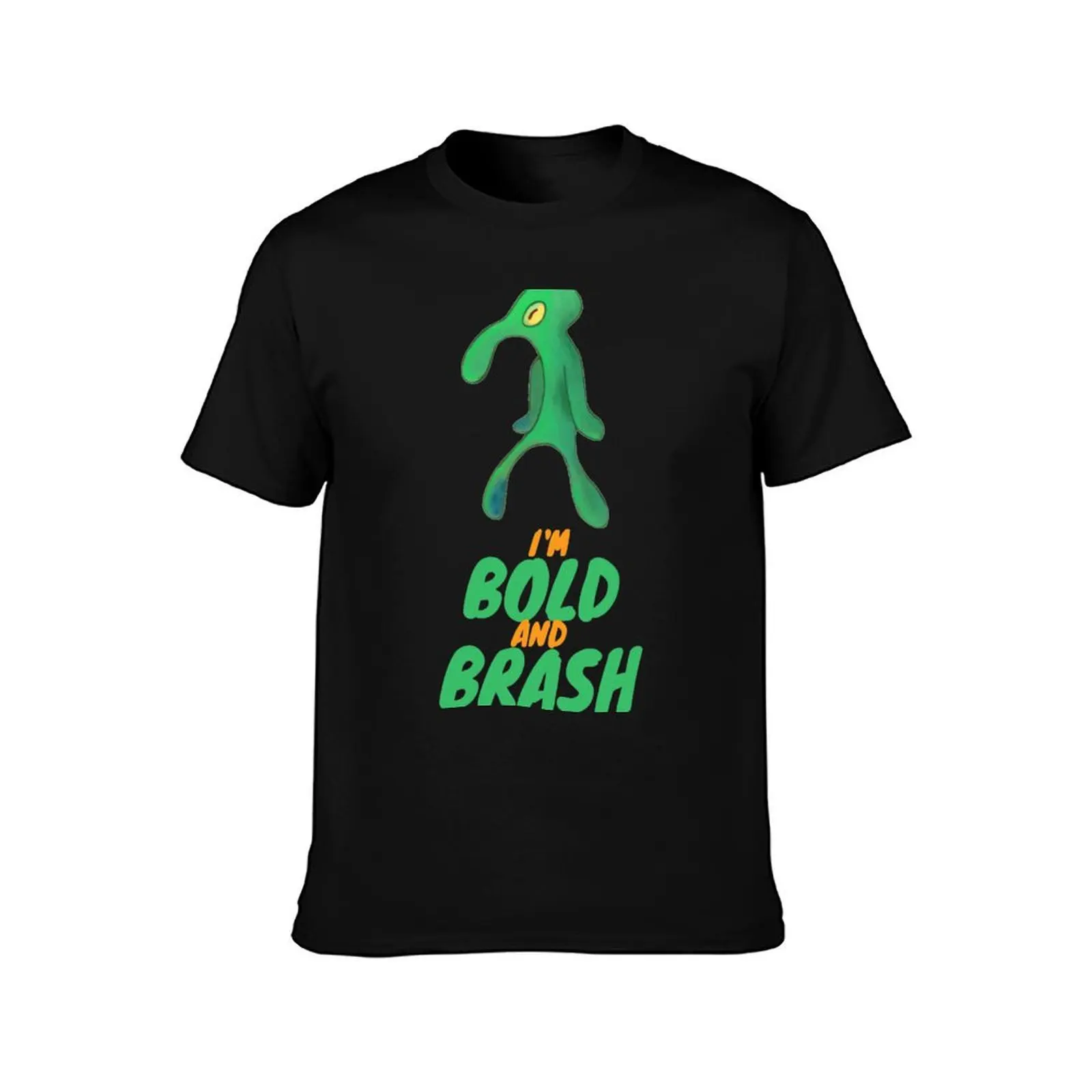 Squidward's Bold and Brash Masterpiece T-Shirt Summer Casual Cotton Tee Oversized Streetwear Tops Vintage Graphic Print