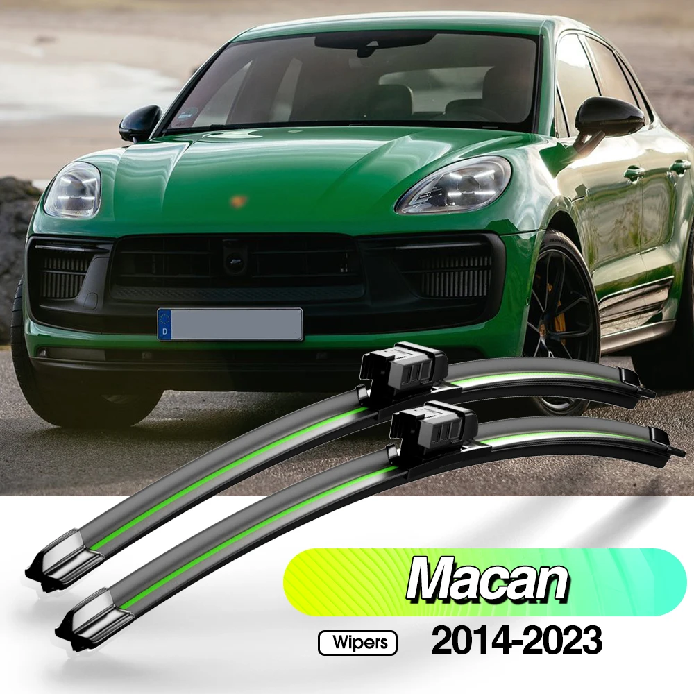 

For Porsche Macan 2014-2023 2pcs Front Windshield Wiper Blades Windscreen Window Accessories 2015 2016 2017 2018 2019 2020 2022