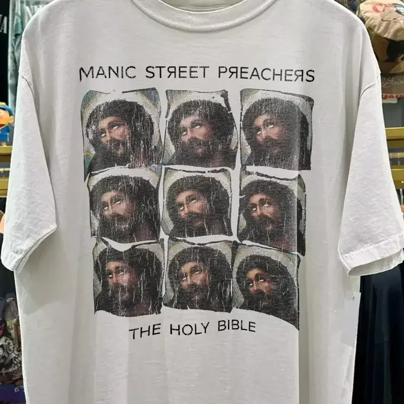 Remake Manic Street Preachers Band short sleeve white color shirt KV27833
