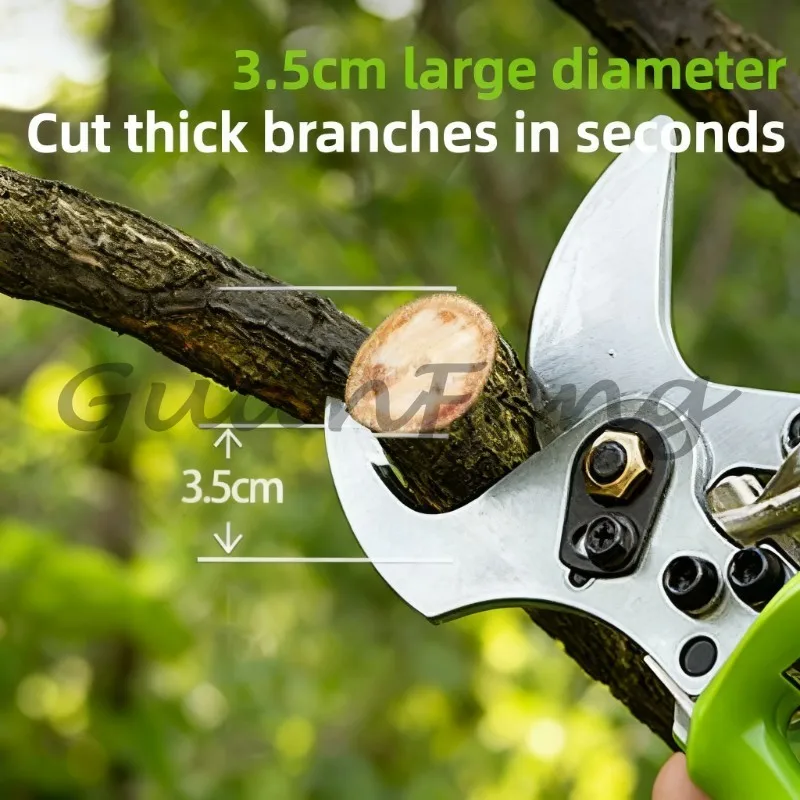 40V Brushless‑Motor Cordless Electric Pruning Shears, 35mm Cutting Diameter Professional Garden Lopper Bare‑Tool Yard Trimming