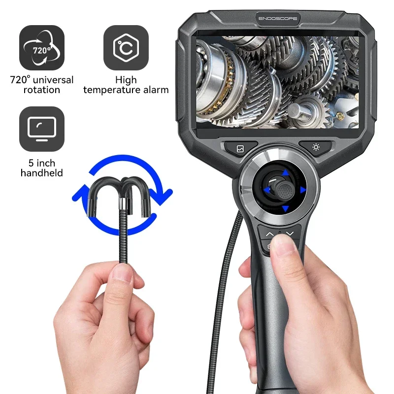 S50 Ip67 Waterproof Automotive Borescope Portable Endoscope Inspection Camera 6.2Mm 2Mp 1M Tube Videoscope Borescope