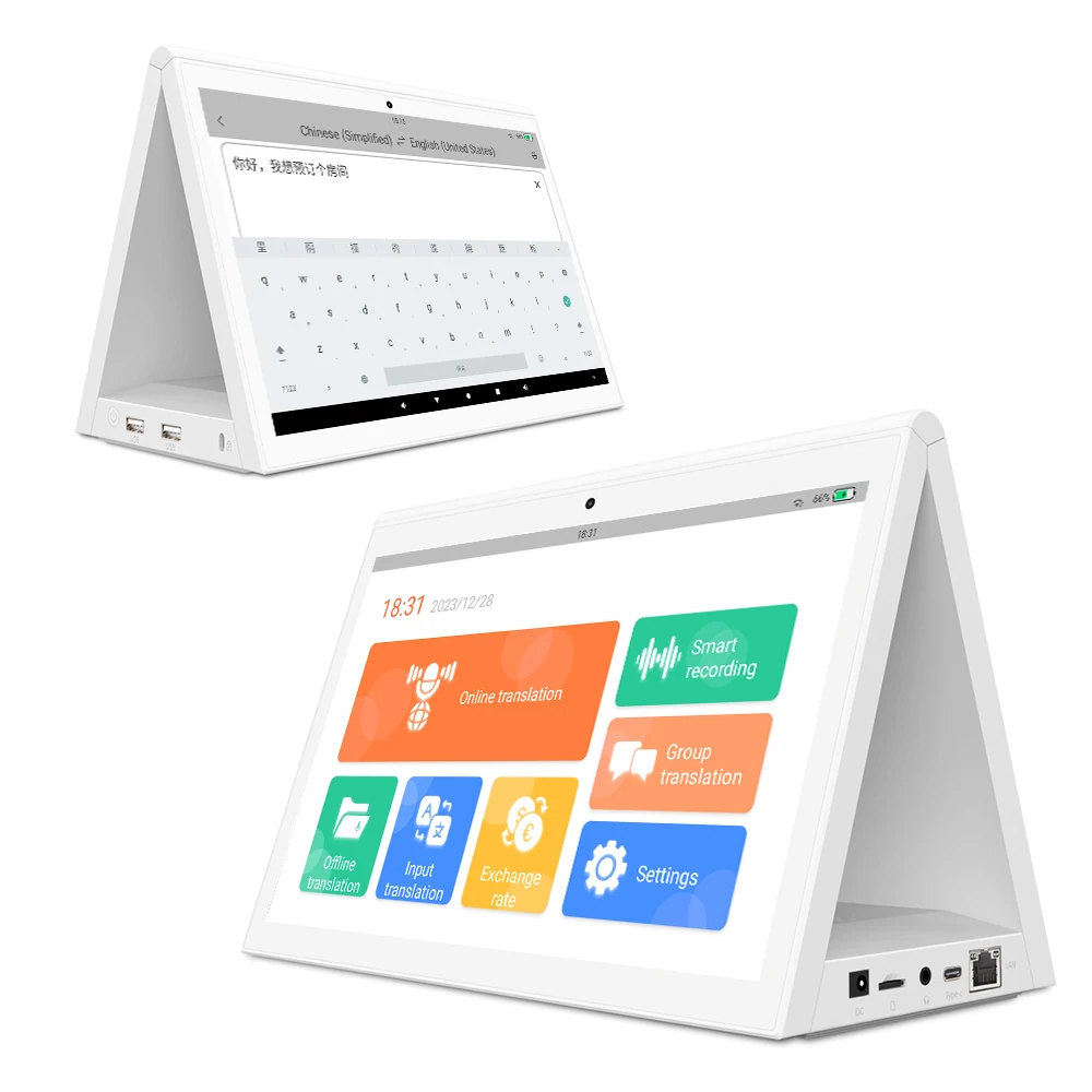 

139 Language Online Translator Machine Ethernet Network Double Screen Translator Double Electronic Translator Machine