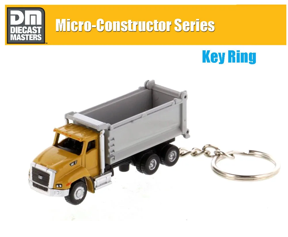 Nuevo llavero de gato Mini Constructor Tractor Dozer Turck llavero modelo fundido a presión para regalo de colección