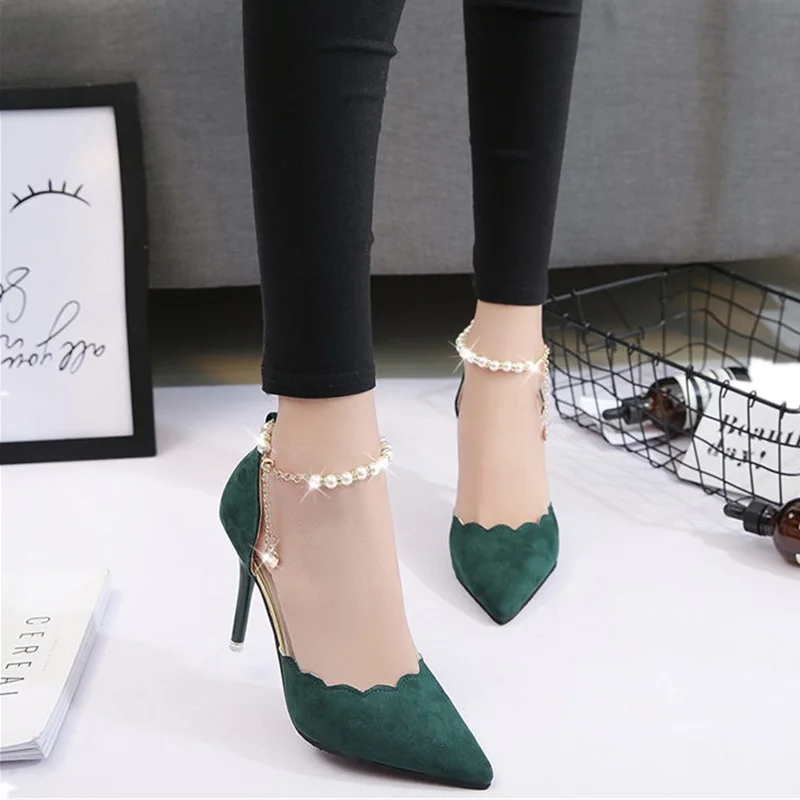 

Pop High-heeled Female Shoes Vogue Sexy Women's Sandals Summer Shoe Breathable Shoes Women Pumps Pop Ladies Nice Loafers