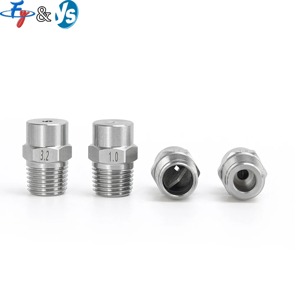 BB Type Low Flow Solid Cone Nozzle Industrial Stainless Steel Standard Angle Spray Nozzle for Washing 1/4