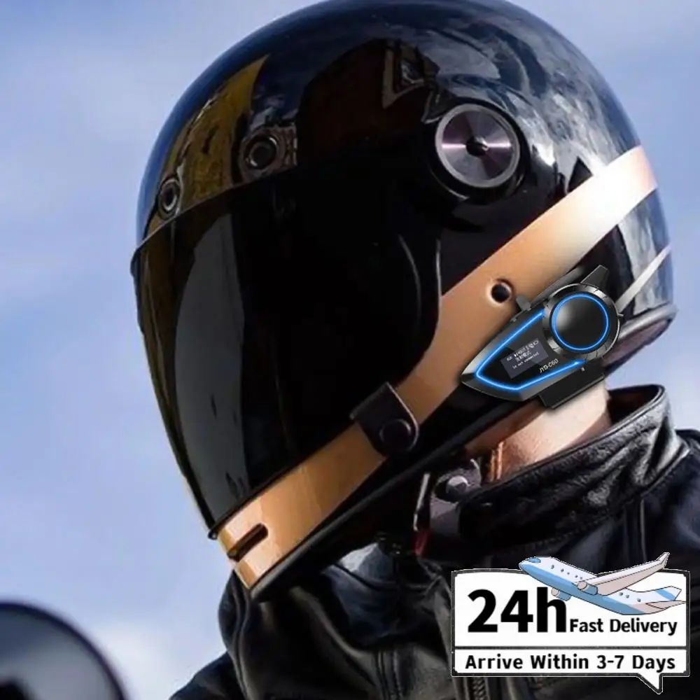 

Беспроводная Bluetooth-гарнитура для мотоциклетного шлема, совместимая со всеми шлемами