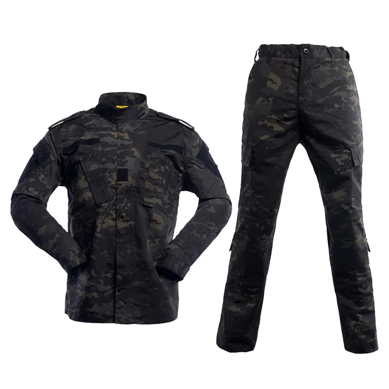 Uniforms Set  Men  Camouflage Breathable Multicam Black Suit Combat Shirt Tactical Cargo Uniform Hunting Set