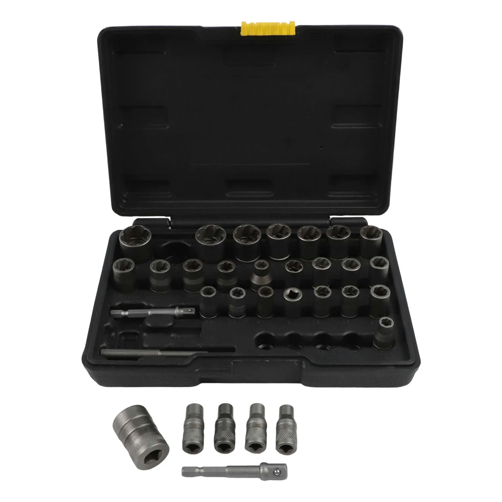 Extractor Kit 11 16 Damaged Bolt Remover Adapter Included Comprehensive Size Range 28 Pcs Set Rusty Bolt Remover