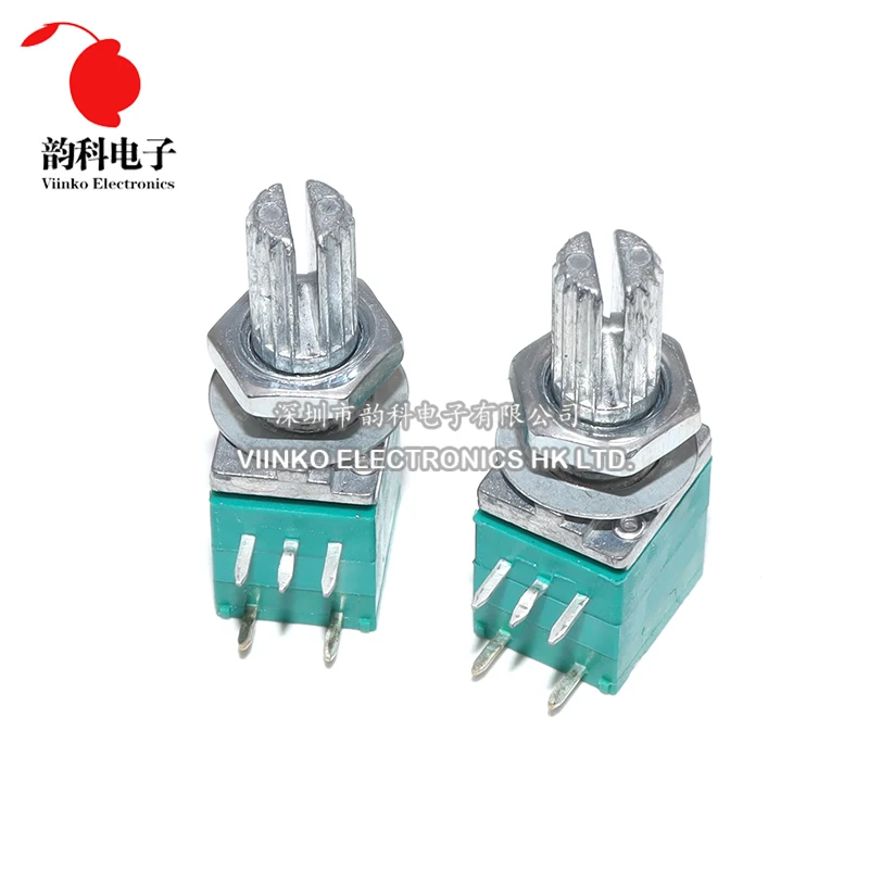 5pcs RV097NS 1K 5K 10K 20K 50K 100K 500K with a switch audio 5pin shaft 15mm amplifier sealing potentiometer