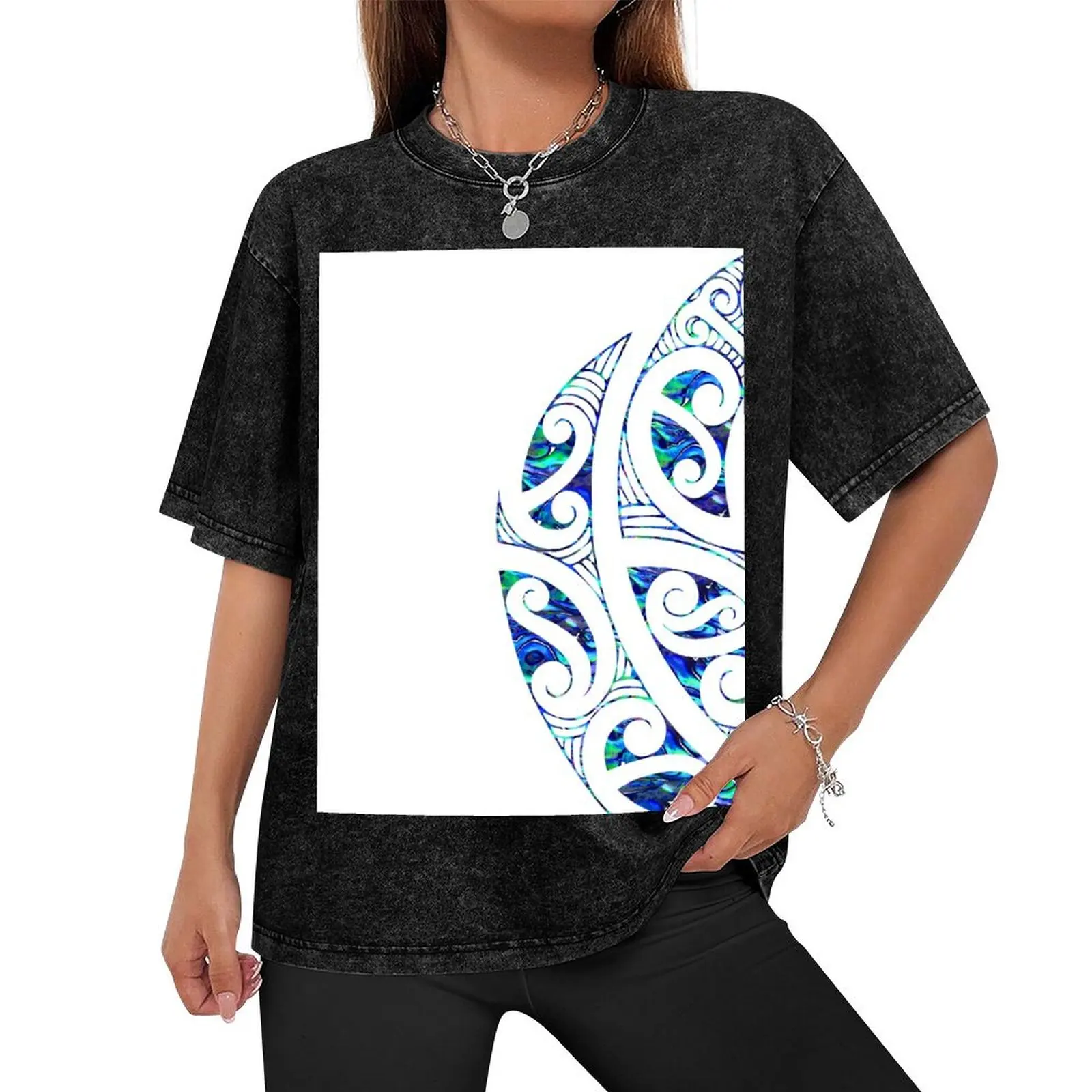 New Zealand, Māori , Paua, Abalone, Koru, Tribal, Tattoo, NZ Art, Māori Art T-Shirt man t shirt essential t shirt Men's t-shirts