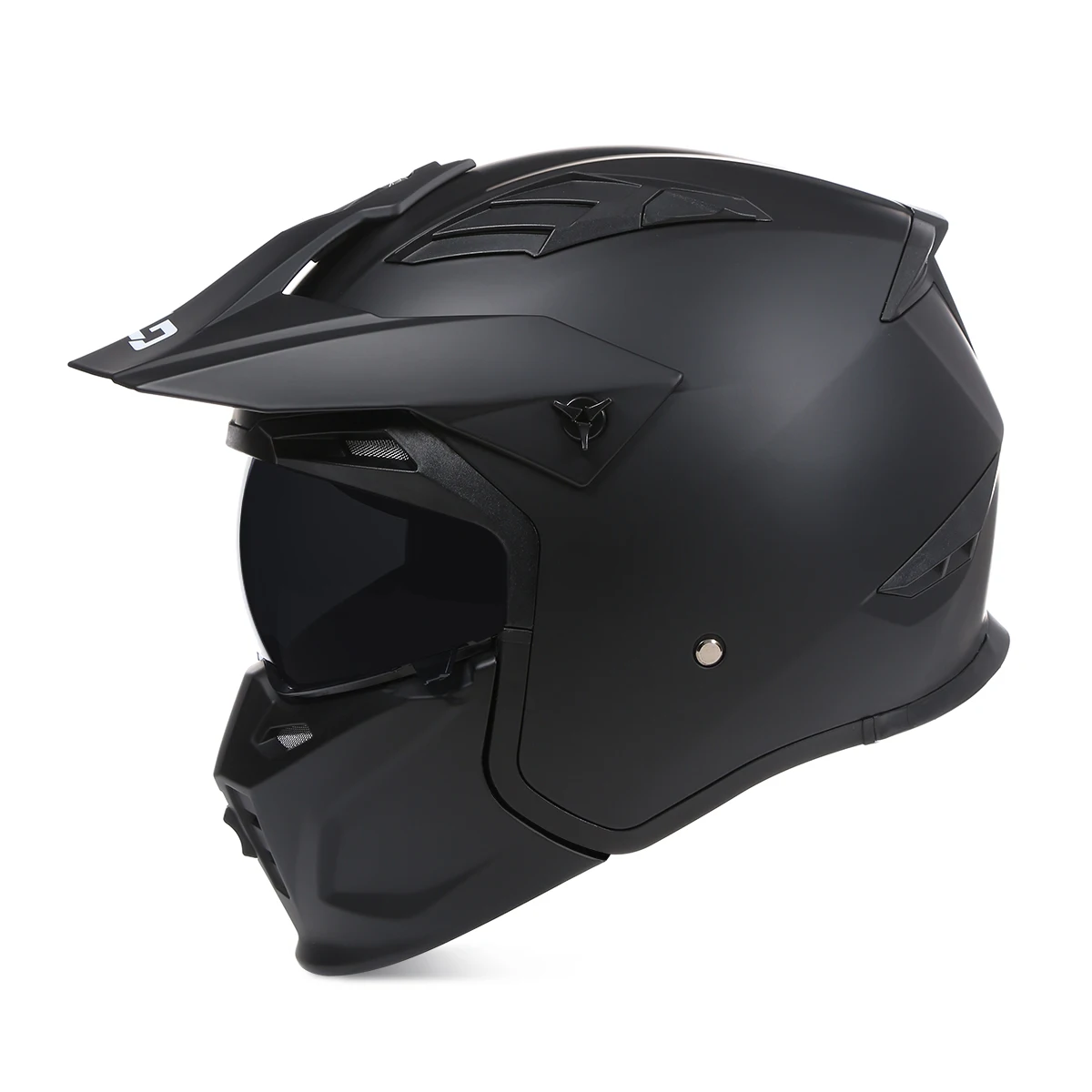 

ECE Off Road Full Face Motorcycle Helmet Vintage Matte Black Casque Combination Helmet Cruising Open Face Cascos Motocross