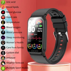 Reloj inteligente deportivo para hombre y mujer, pulsera con control del ritmo cardíaco y de la presión sanguínea, resistente al agua, multifunción, 2024