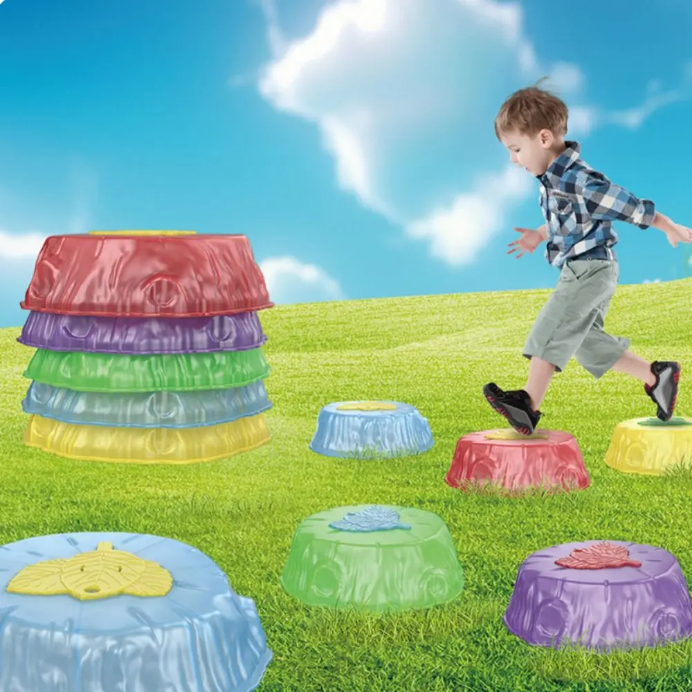 

6/8 Pcs Sensory Integration Luminous Stepping Stones Promoting Coordination Skills Non-Slip Sensory Training Equipment Stackable
