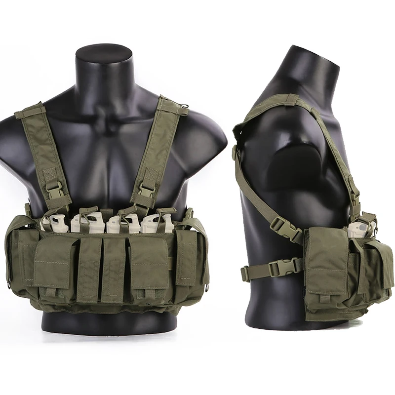 Emersongear MF style Tactical Chest Rig 556 762 UW Gen IV Hunting Vest Ranger Green Harness Split Front Carrier