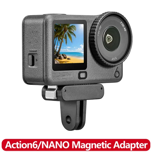 Para OSMO NANO / Action 6 Base de montaje de adaptador magnético de liberación rápida para accesorios de cámara DJI Osmo NANO Action 6