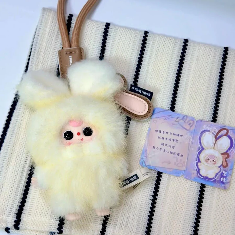 100% Oryginalne Figurki Baby Three Super Mini Leveret Series Tajemnicze Blind Boxy Urocze Zabawki Winylowe Zawieszki do Toreb Prezenty na Boże Narodzenie i Halloween