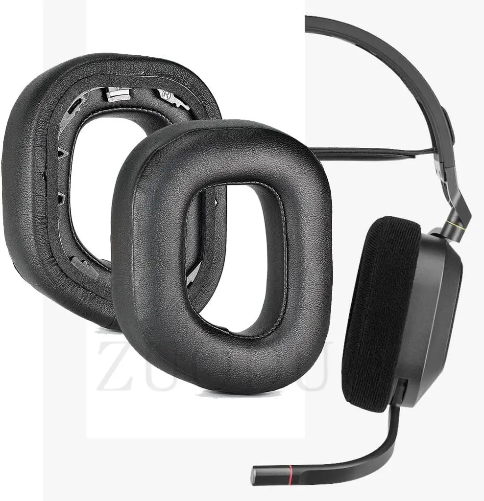 Velvet Soft Foam Ear Pads For CORSAIR HS80 RGB Headphones Soft Foam Cushion Cover High Quality Earpads Comfort Headband Cover view 2