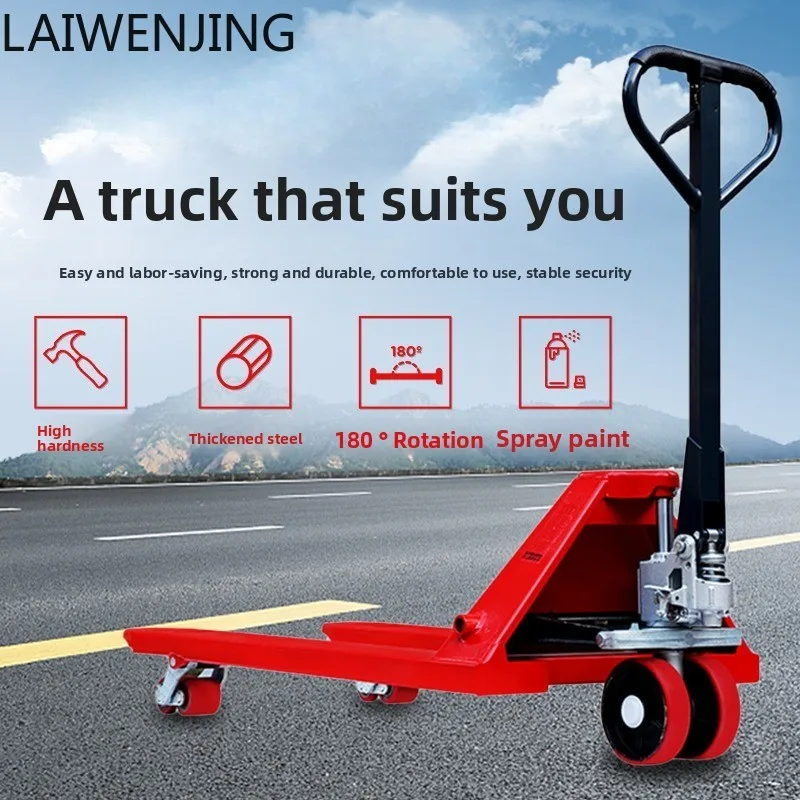 

MJY manually lengthened and widened lifting logistics manual hydraulic handling manual forklift