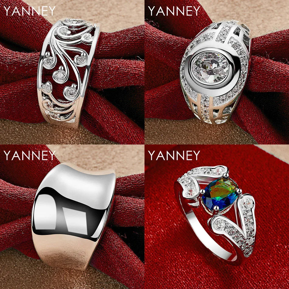 

Charm 925 sterling silver 7/8/9/10 exquisite pattern hollow zircon ring women's wedding engagement accessories gift