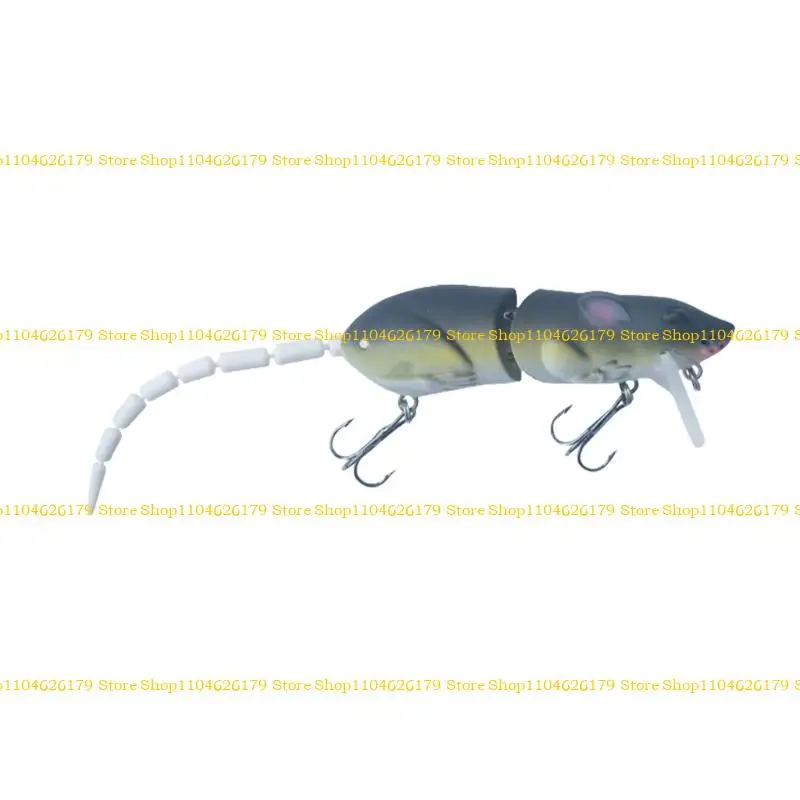 A1A2 1PC فأر الصيد السحب سويبايت Topwater Bionics Mouse Wake Crankbait