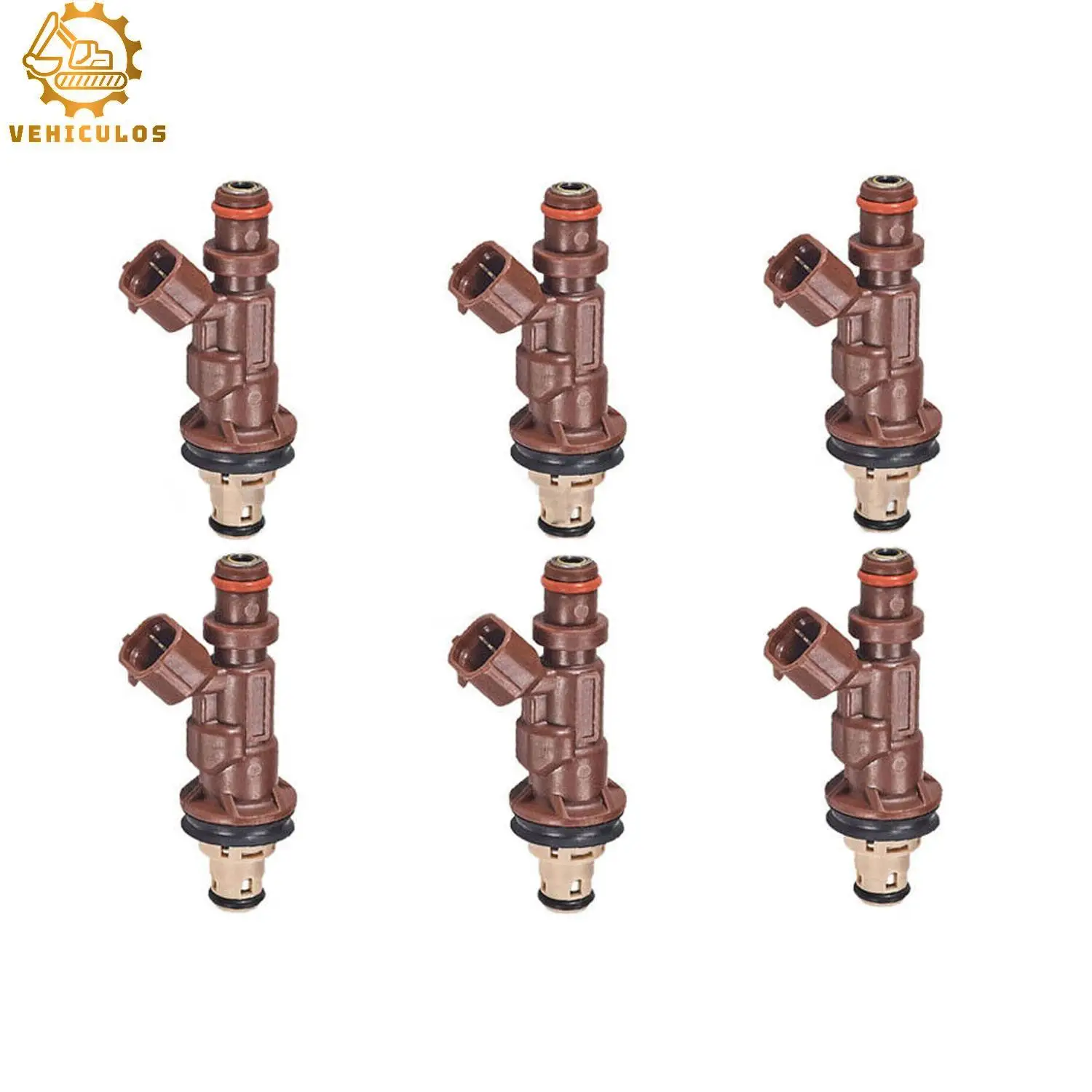 

6 шт. новые топливные инжекторы 23250-62040 FJ585 для 1999-2004 Toyota Tacoma Tundra 4runner 3.4L V6