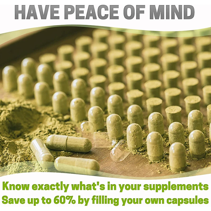 1000pcs seperated Capsules Size 0# Vegetarian empty capsule Vega Transparent Vegetable Vegan Capsule Health Care Vitamin Pill