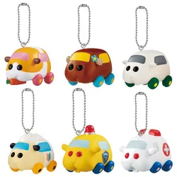 PUI PUI Molcar Potato Abbey Teddy Choco Shiromo Patomolcar Car Mascot Keychain Keyholder Keyring Bag Figure Toy Doll Gifts 5cm