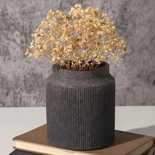 

Ваза в стиле фермерского дома для домашнего декора, винтажная деревенская терракотовая ваза для цветов, подходит для украшения дома, гостиной, полки, обеденного стола.