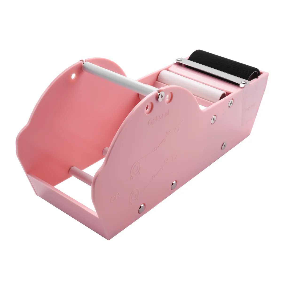 Desktop Pink Tape Dispenser,Water Activated Tape Dispenser, Gum Tape Dispenser Sealing Office Supplies for Carton