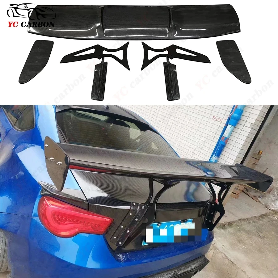 For Toyota GT86 Subaru BRZ 2012-2019 Rocket Rabbit Style Carbon Fiber Rear Spoiler Rear Wing Tail Trunk SpoilersTail fins