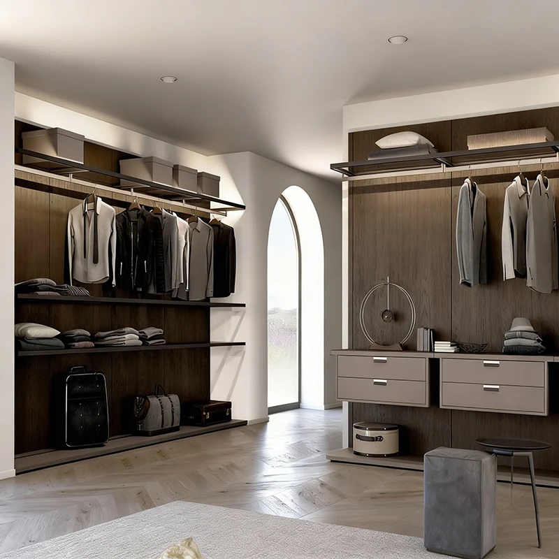 Bespoke Indoor Modern Modular Bedroom Wardrobe Eco-Friendly Easy Assembly High Quality Storage with Melamine Board