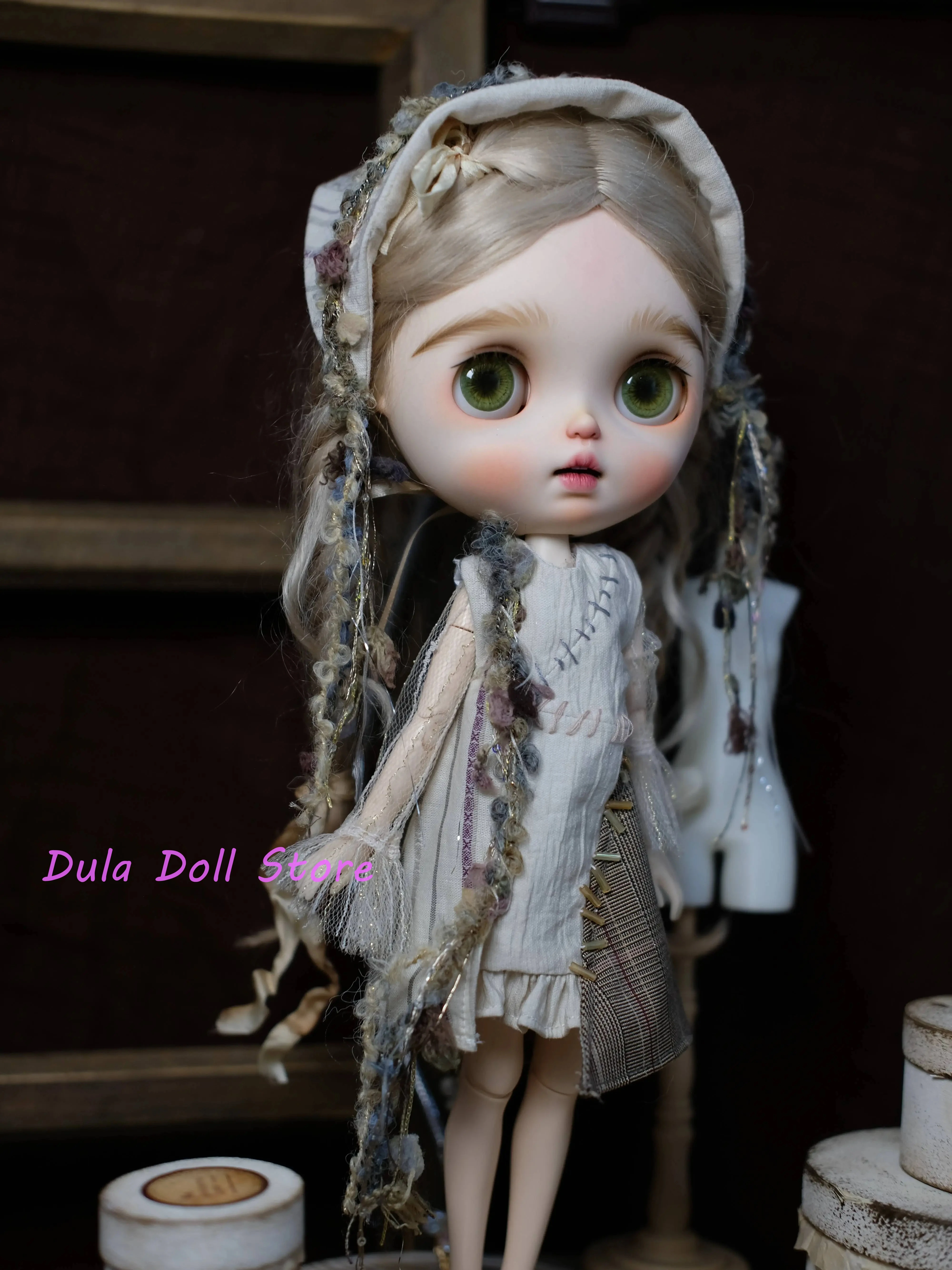 

Одежда для кукол Dula, лоскутное платье для Blythe Landazz Landoudou ob24 ob22 ICY JerryB 1/6, аксессуары для кукол Bjd