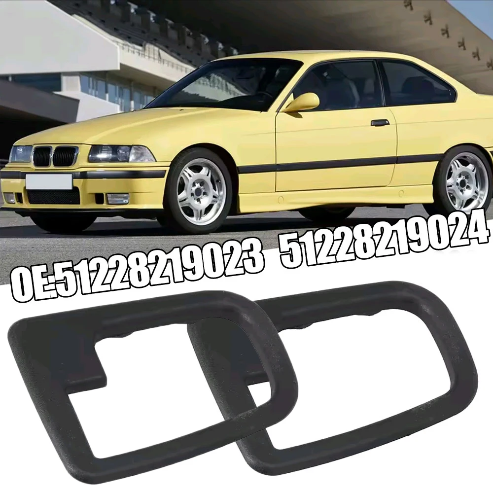 2x Auto Accessories Car Interior Handle Frame Trim Cover Door Pull Panel Cap for BMW E36 92-99 Z3 96-02 51228219023 51228219024