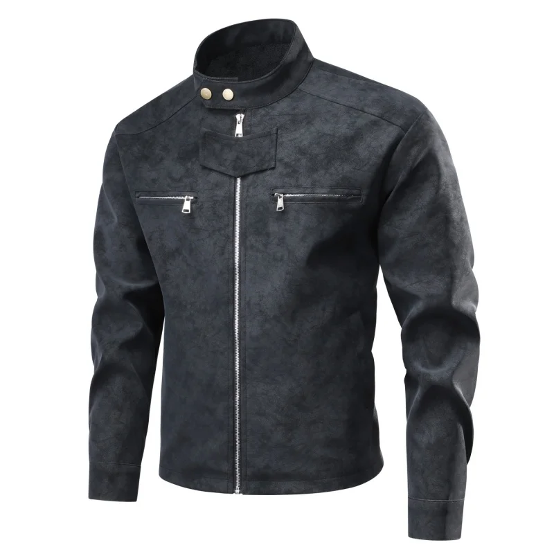 2029  Autumn/Winter Fashion Men's Stand  Cotton Wash and Fleece Thick Coat New Large Size M-6XL Casual Jacket