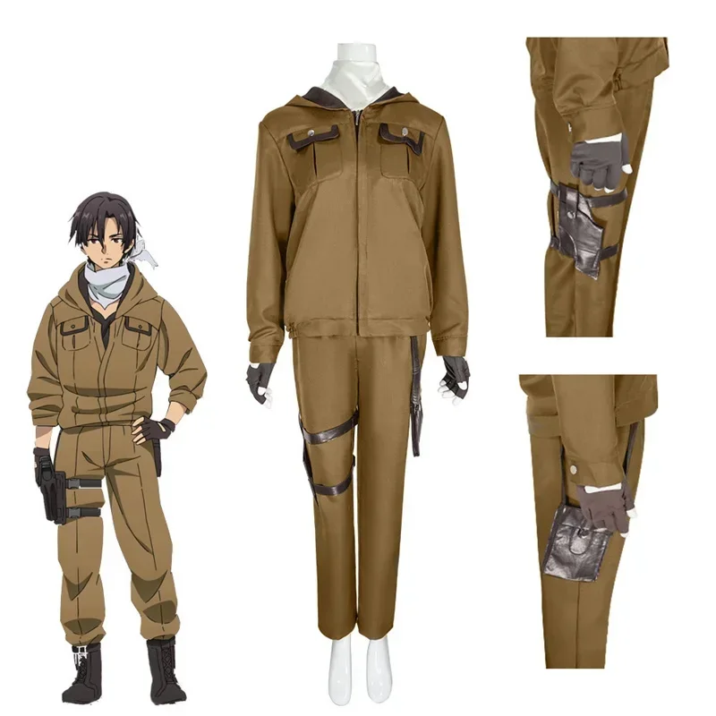 Anime 86 Eighty Six Shinei Nouzen Cosplay  Costumes Adult Men  Uniforms Jacket  Halloween Party Outfits