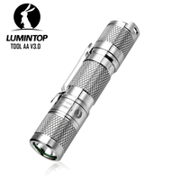 EDC LED Lantern Titanium Flashlight Rechargeable Lamp Outdoor Lighting High Power Torch 900 Lumens 14500/AA Battery TOOL AA 3.0