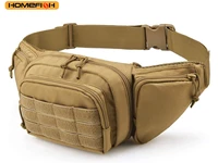 HOMEFISH Tactical Waist Pack Outdoor Hiking Waist Bag Sports Functional Bag Cycling Bag Bum Bag Multi-functional Tool Shoulder 2