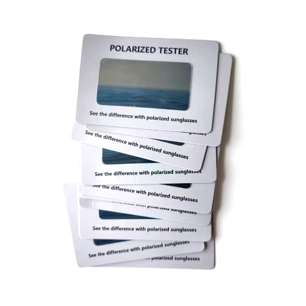 VIVIBEE Hight Quality 10 pcs Polarized Lens Test Card for Sunglasses and Night Vision Glasses