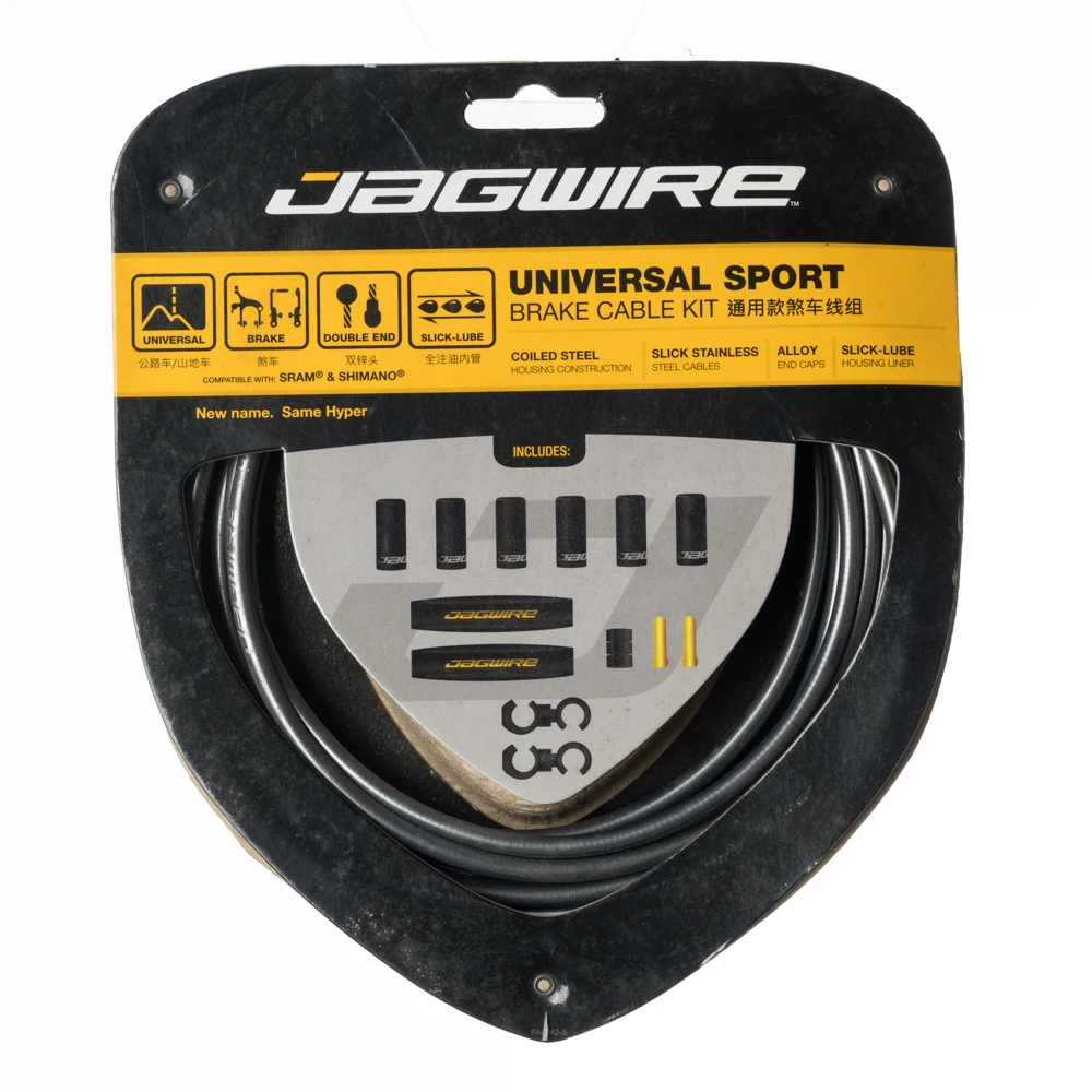 

Jagwire Universal Sport Bike Brake Cable & Housing Kit fits Shimano SRAM -ice Gray