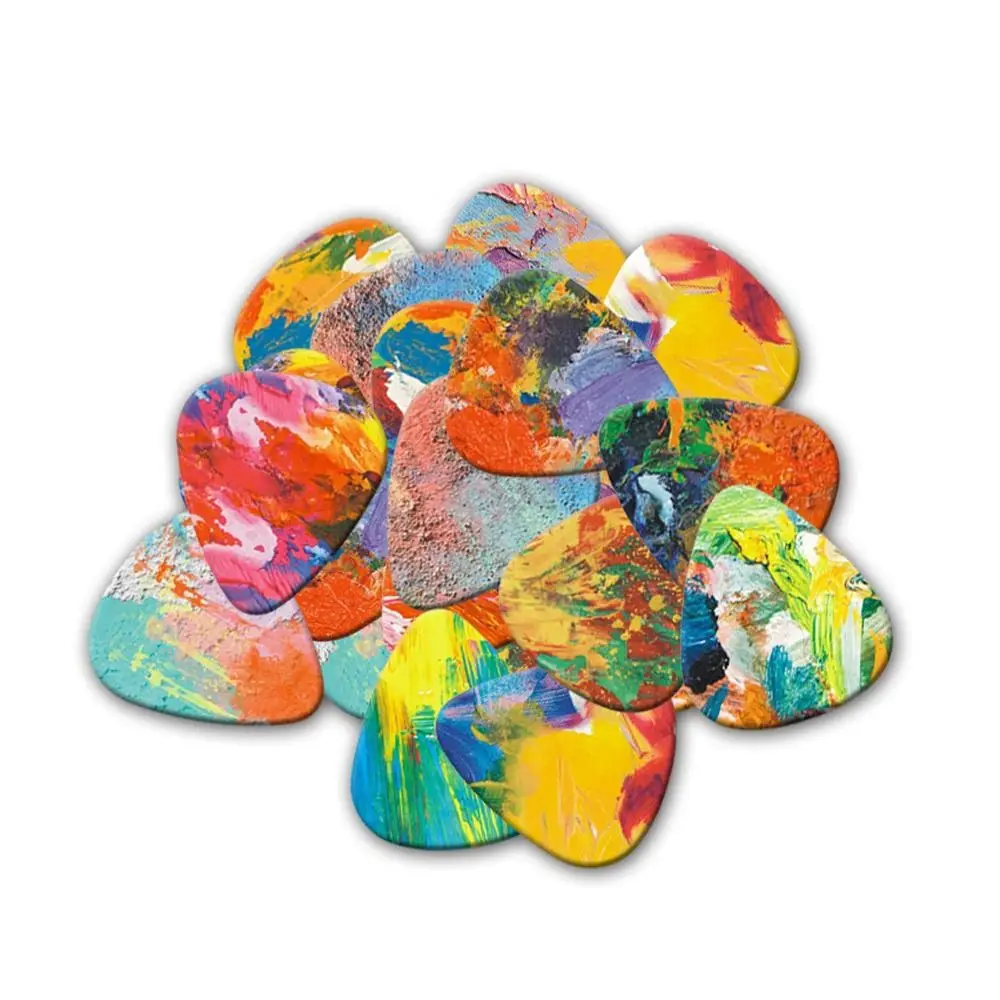 

Accessories For Electric Guitar Graffiti Color Acoustic Guitar Pick Finger Guitar Pick Guitar Paddle Graffiti Guitar Picks