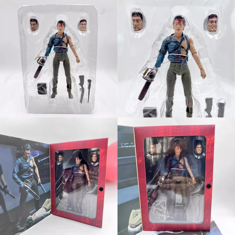 ネカ イービル・デッド2 限定版 7インチ 可動式アクションフィギュア コレクタブルディスプレイボックス デスクトップモデルオーナメントギフト