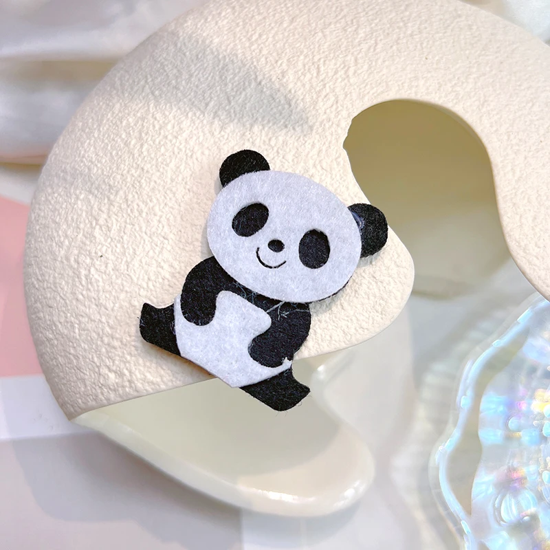 2022 new non-woven fabric Panda DIY decorative accessories baby shower Kindergarten Birthday Party Decorations 5/10/20pcs