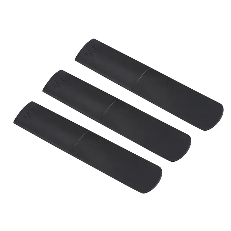 3 stks Plastic Altsaxofoon Mondstuk Rieten 2.5 Onderdelen Reparatie Riet Accessoire Zwart