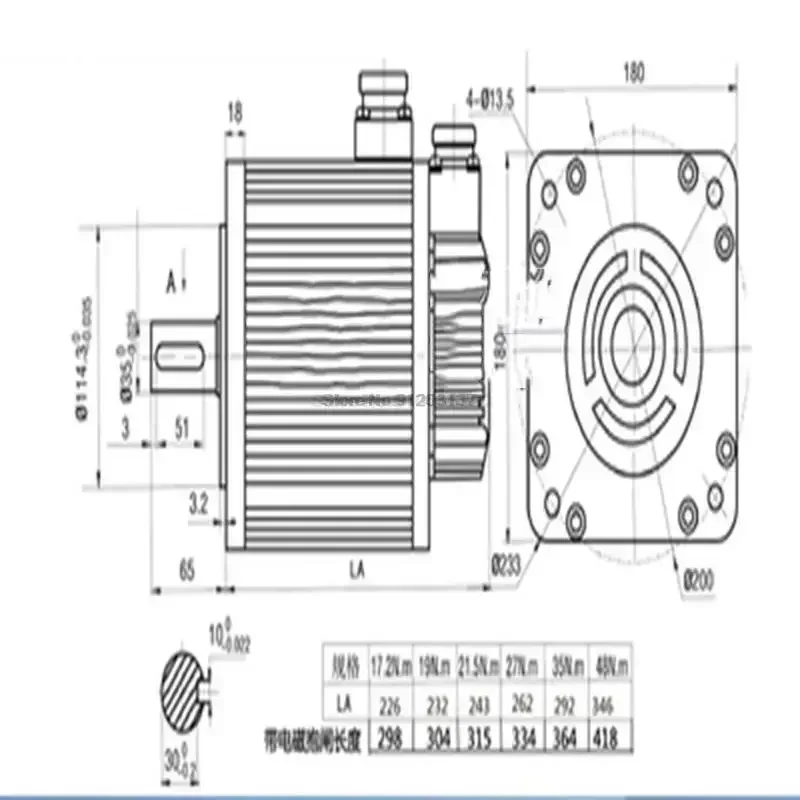 180ST-M27015 AC Servo Motor High-quality Servo Motor + Driver With  Coded Line And Motor Line, 380V 27N.M 4.3KW 1500r/min