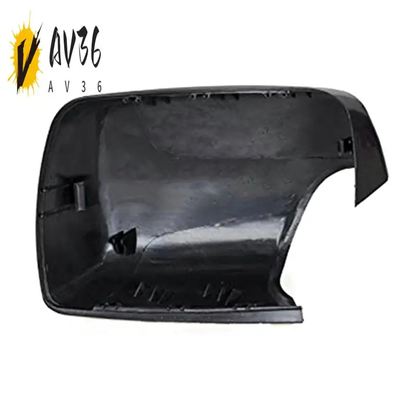 

AV36-Car Black Rearview Mirror Cover Shell Side Mirror Caps With Frame Replacement For BMW E53 X5 2000-2006