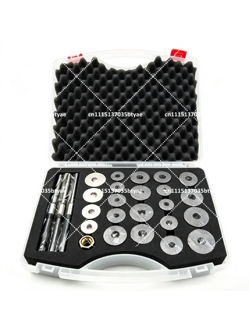 Carbide Valve Seat Reamer Grinding Wheel Set, Manual Cutting Tool Kit for Car Mini Engine Valve Seat Repair