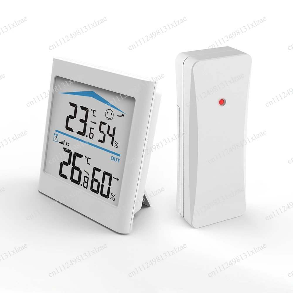 Wireless thermometer Indoor and outdoor electronic thermometer Comfort Magnetic band Backlight Infrared induction
