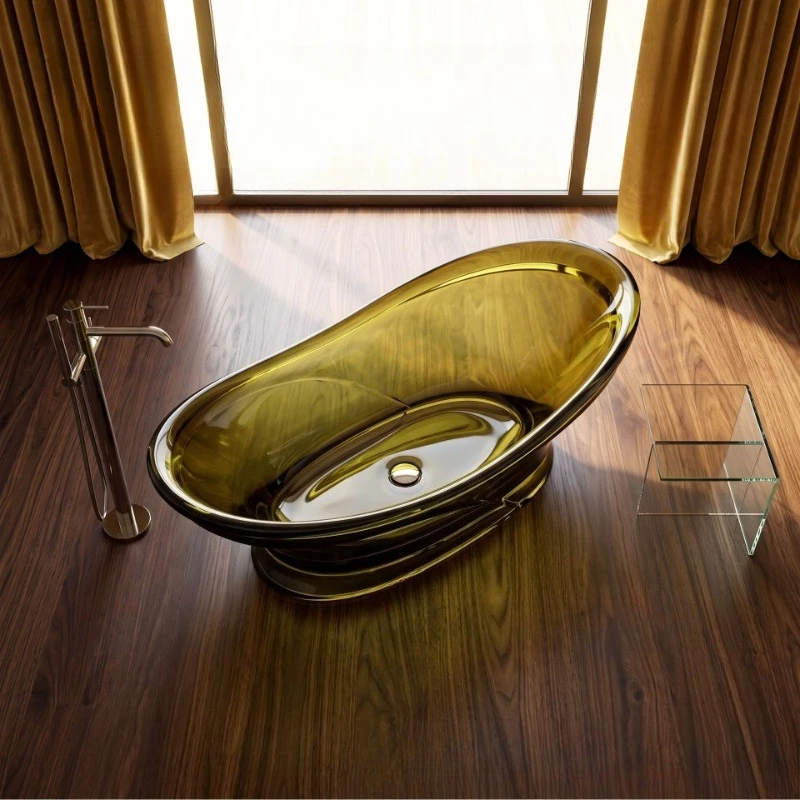 Transparent bathtub Household bath bed and breakfast Independent bath tank Thermal insulation Spa Large capacity