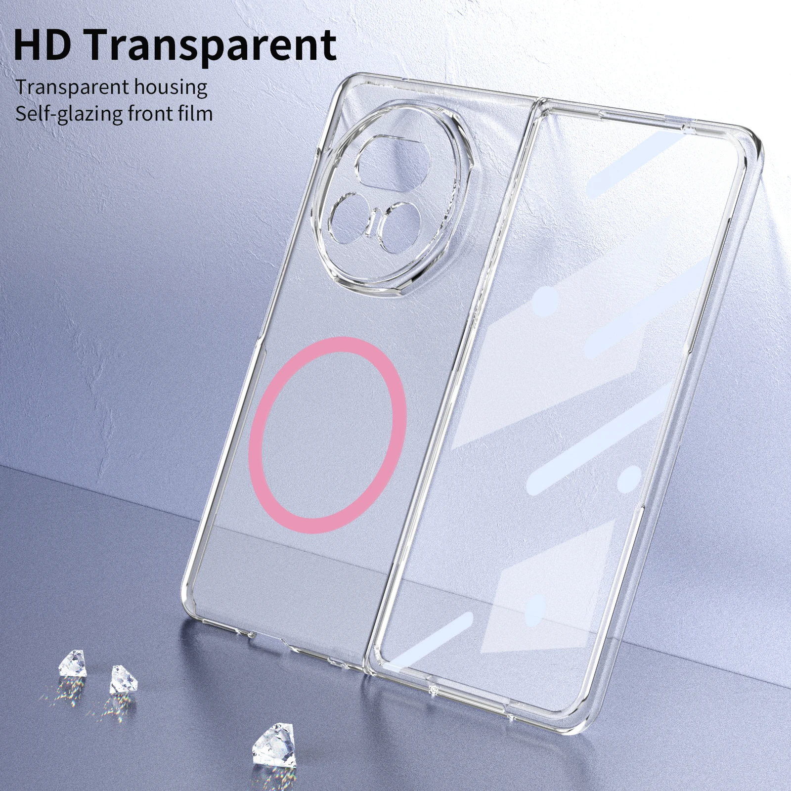 

For Honor Magic V5 Magsafe Case Protective HD Transport 360 Full Cover with film Mobile Phone Back Cover