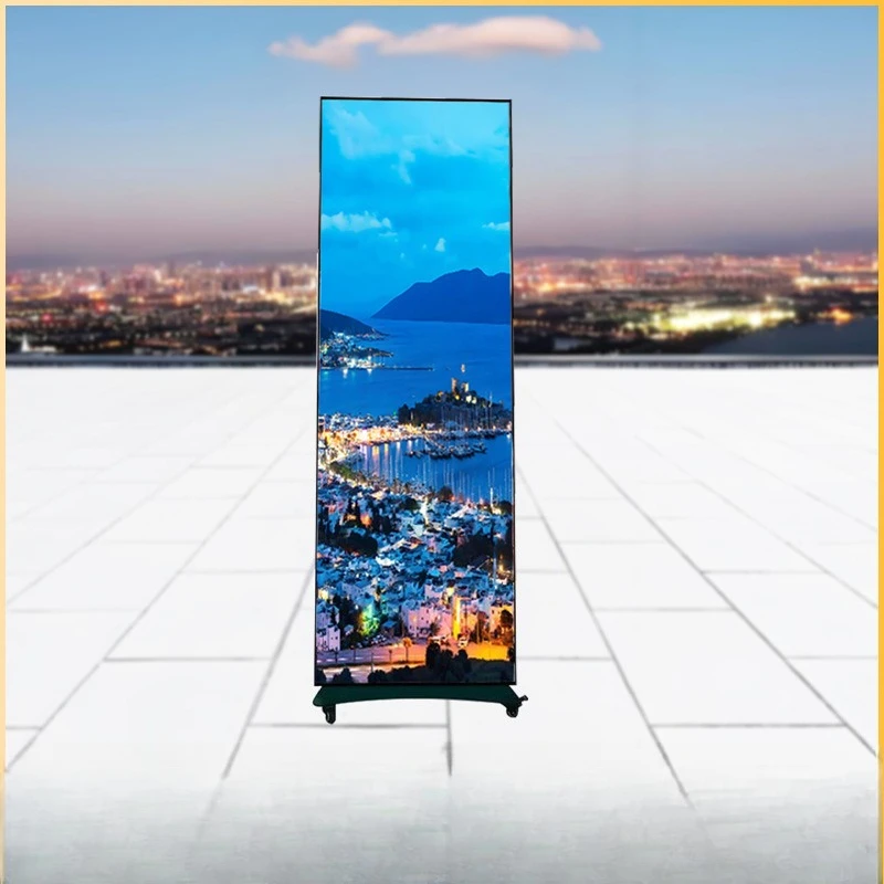 

LED electronic poster folding mobile screen high definition splicing LED display electronic advertising